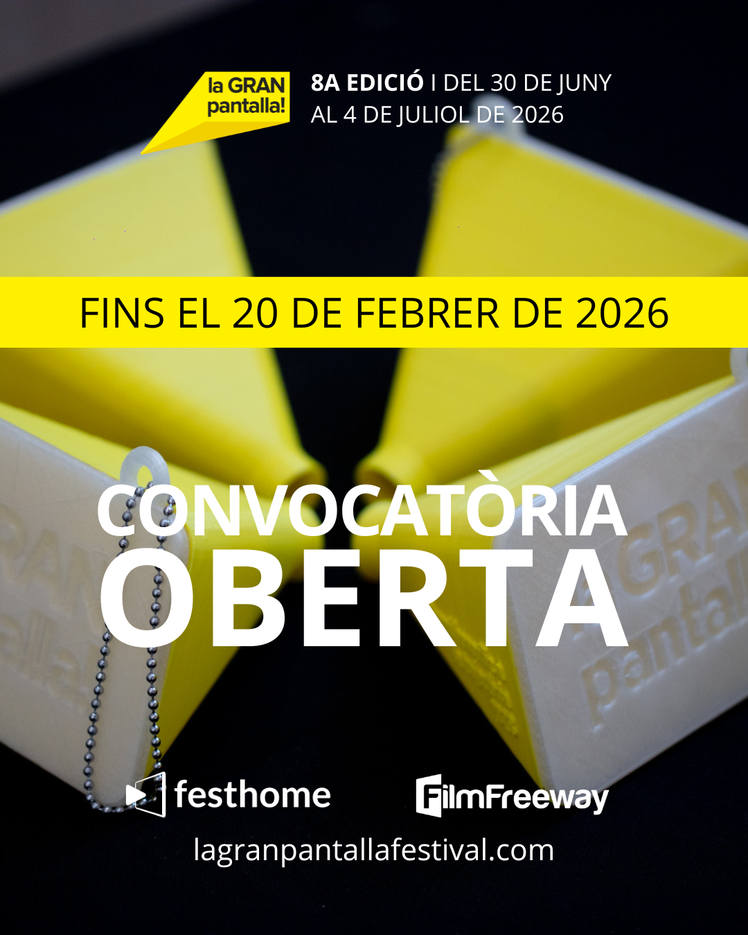 La GRAN Pantalla 2026 - Convocatòria de Curtmetratges fins al 20 de febrer de 2026